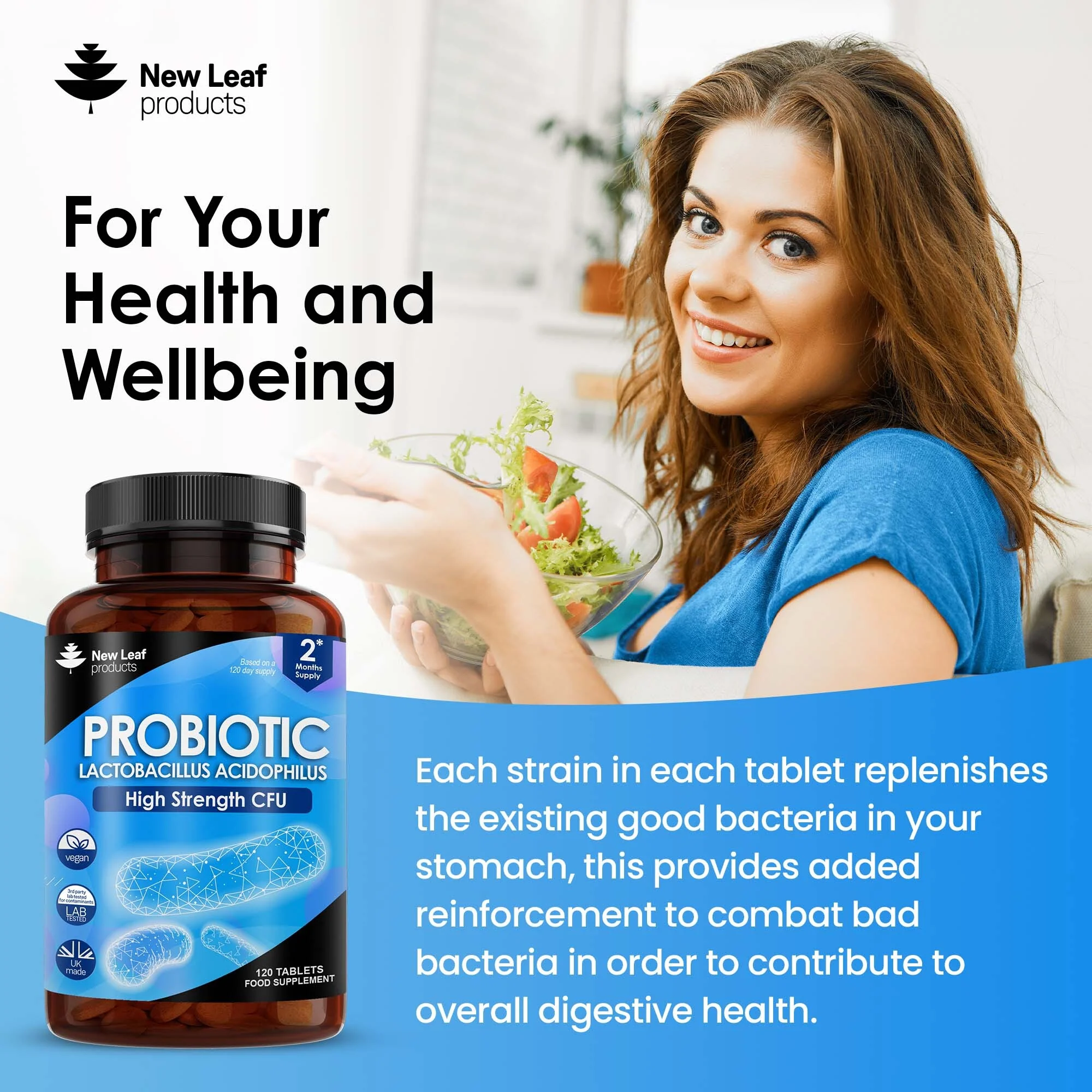 Probiotic Lactobacillus Acidophilus Tablets - Image 3