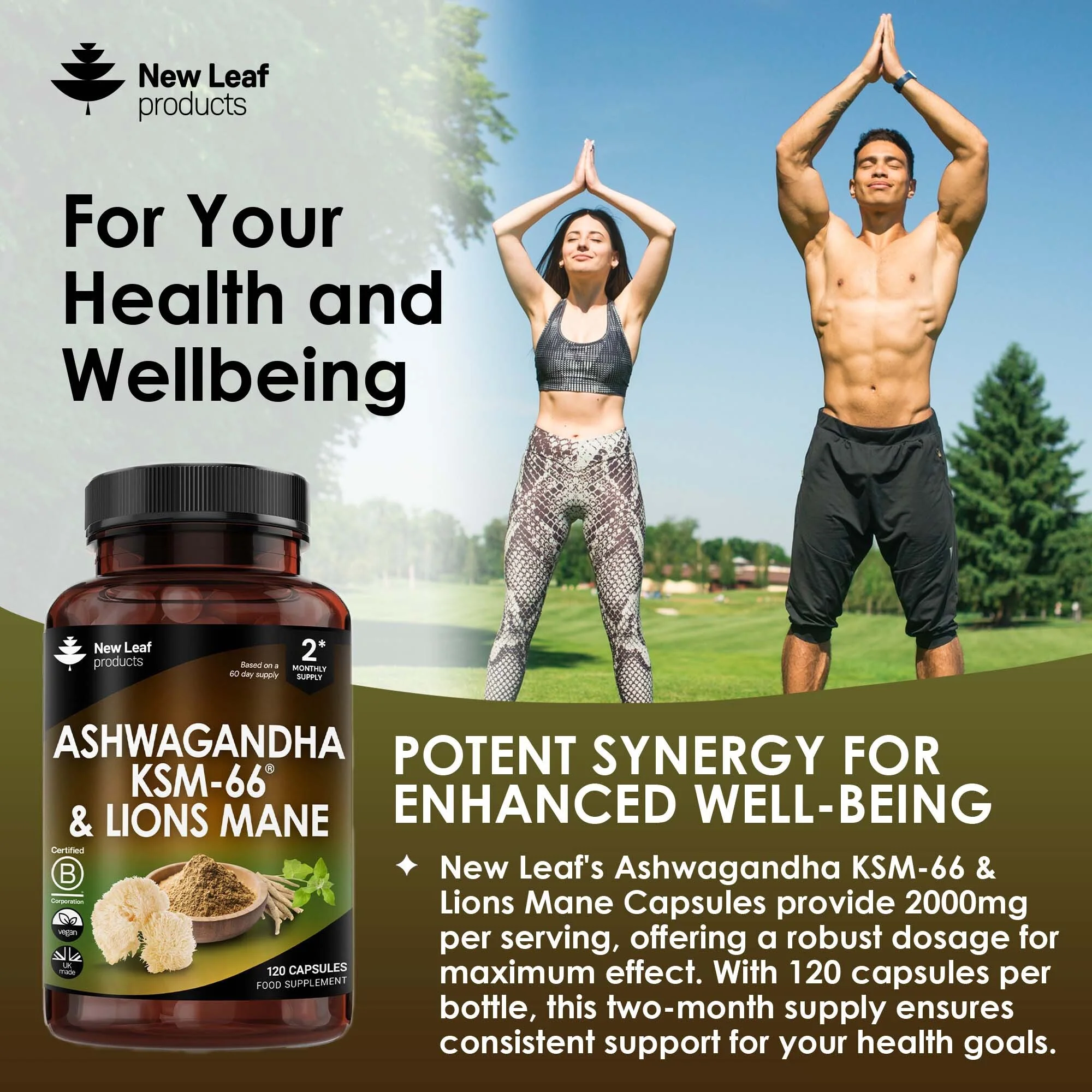 Ashwagandha Lions Mane Capsules - Image 3
