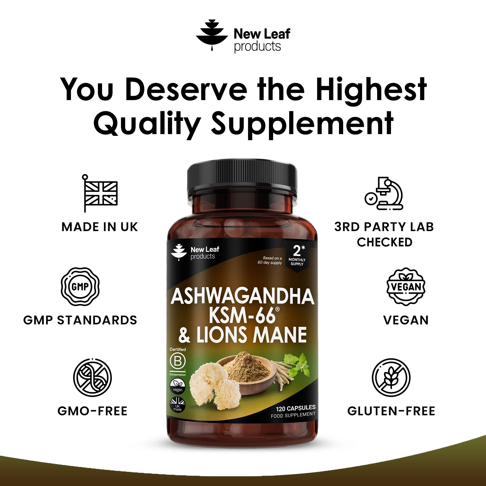 Ashwagandha Lions Mane Capsules - Image 6