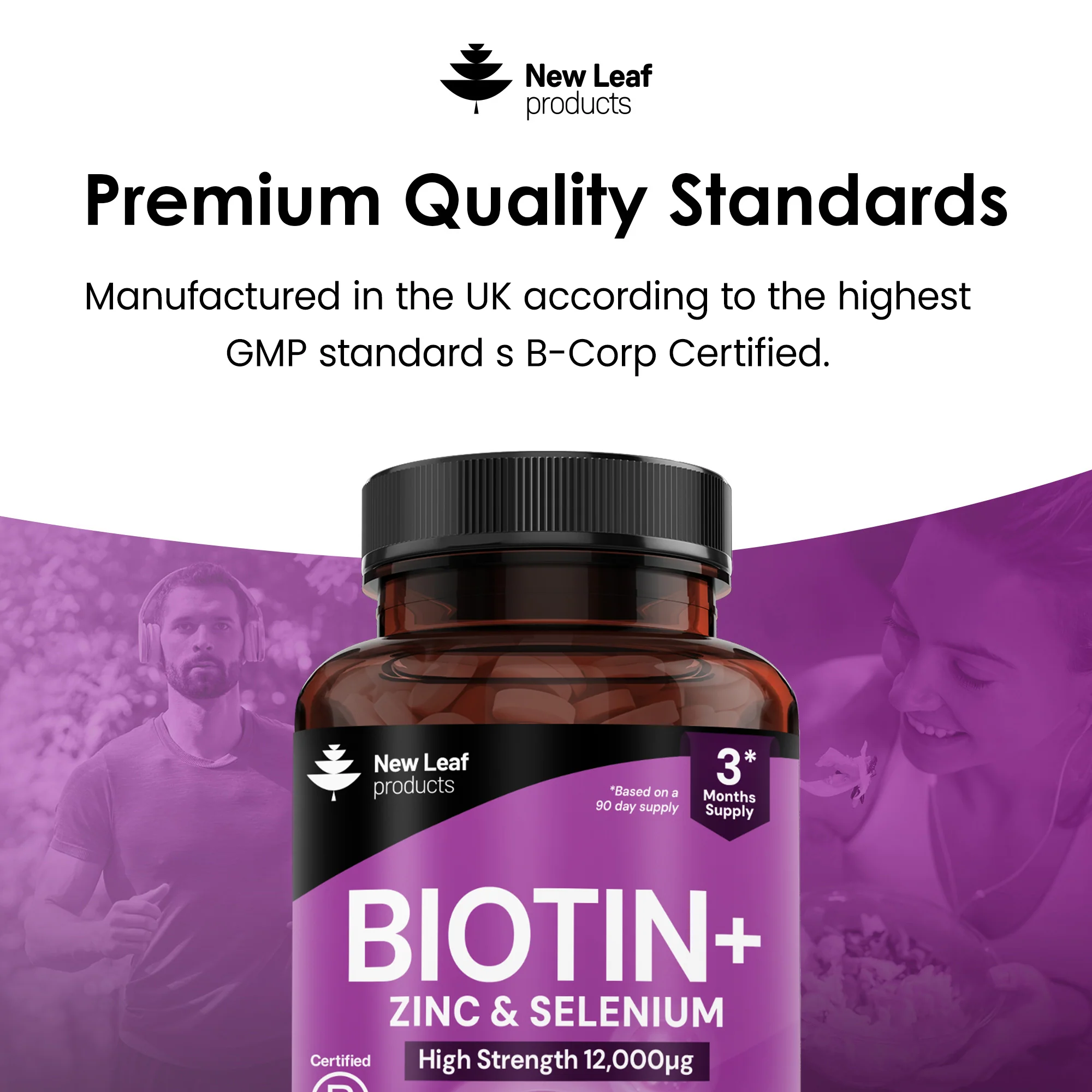 Biotin+ Vitamin B7 Tablets 180 Fill - Image 5