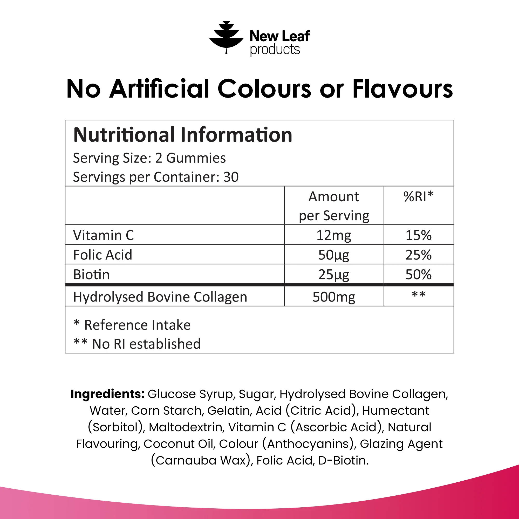 Collagen Gummies Vitamin C, Folic Acid & Biotin - Image 6