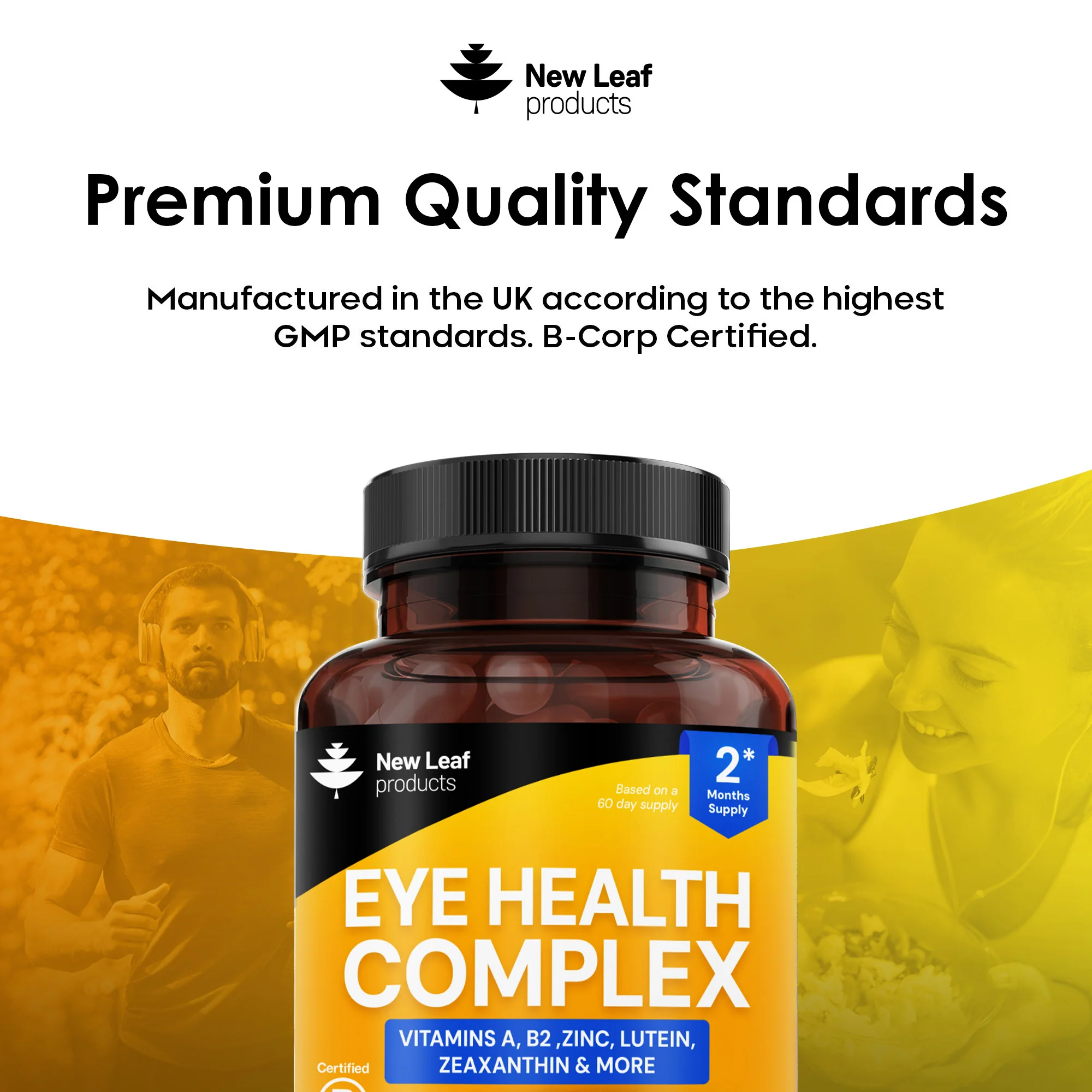 Eye Health Complex Vitamin A, B2, Zinc, Lutein Zeaxanthin Capsules - Image 5