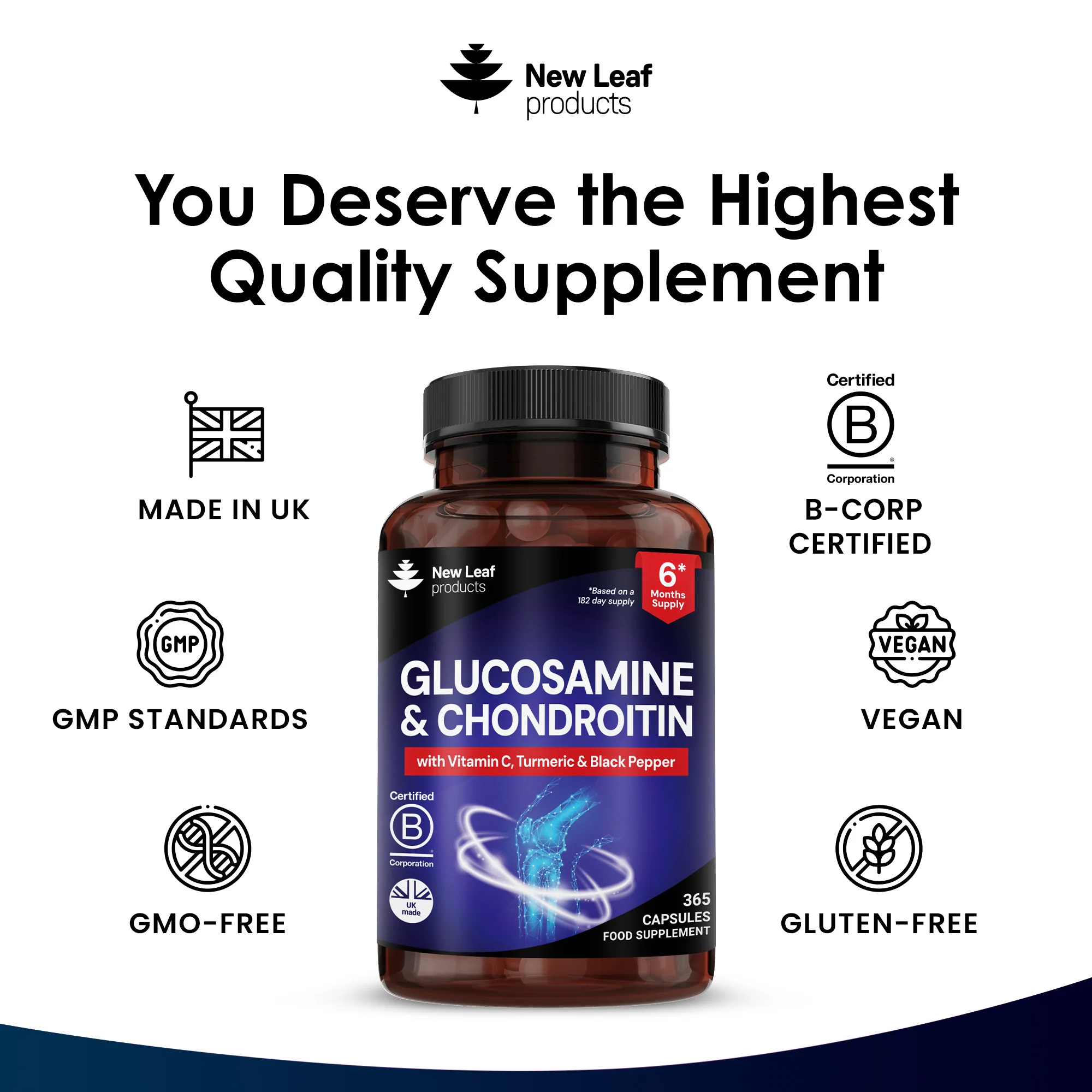 Glucosamine and Chondroitin Capsules 365 Fill - Image 4