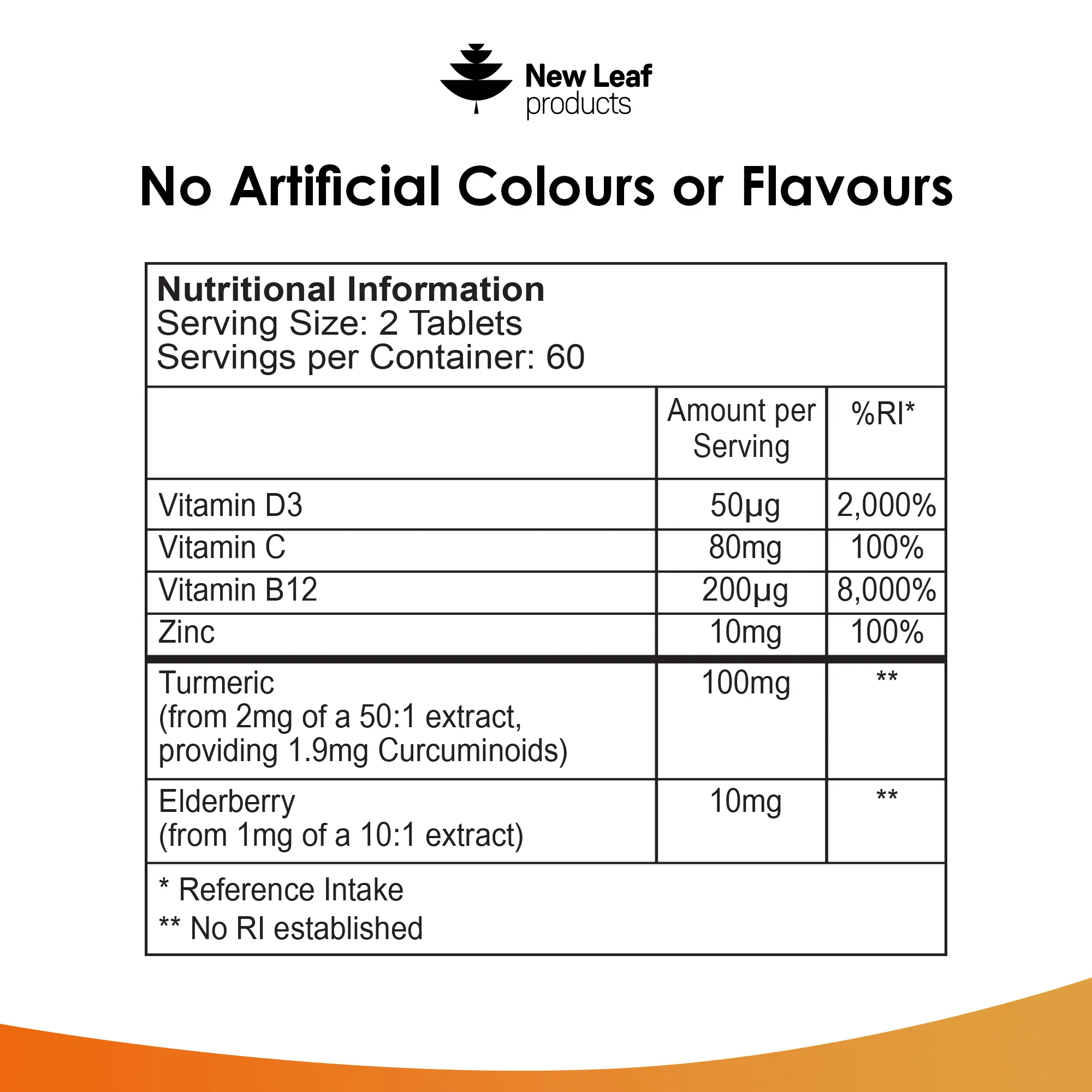 Immune Complex with Vitamins, Zinc, Turmeric, Elderberry Tablets - Image 6