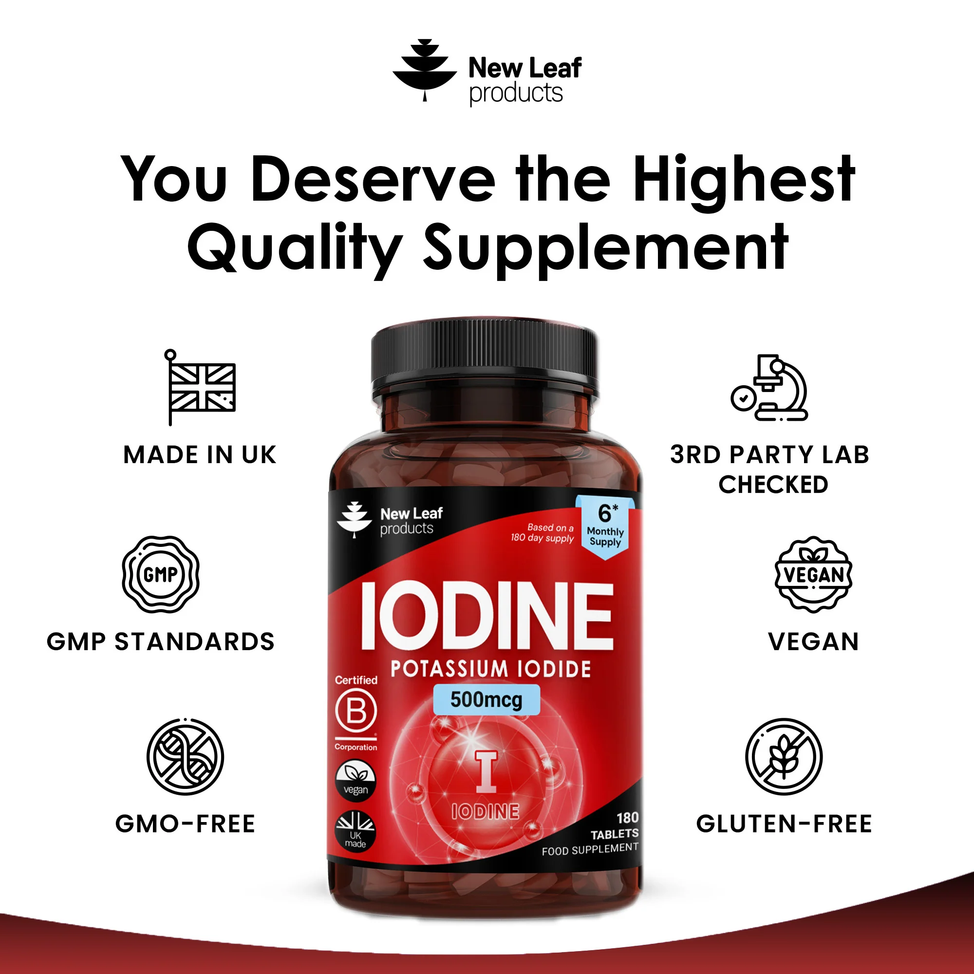 Iodine Tablets 180 Fill - Image 4