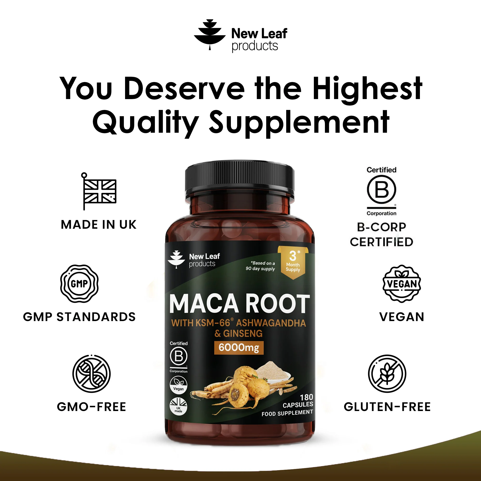 Maca Root, Ashwagandha, Ginseng Capsules - Image 4