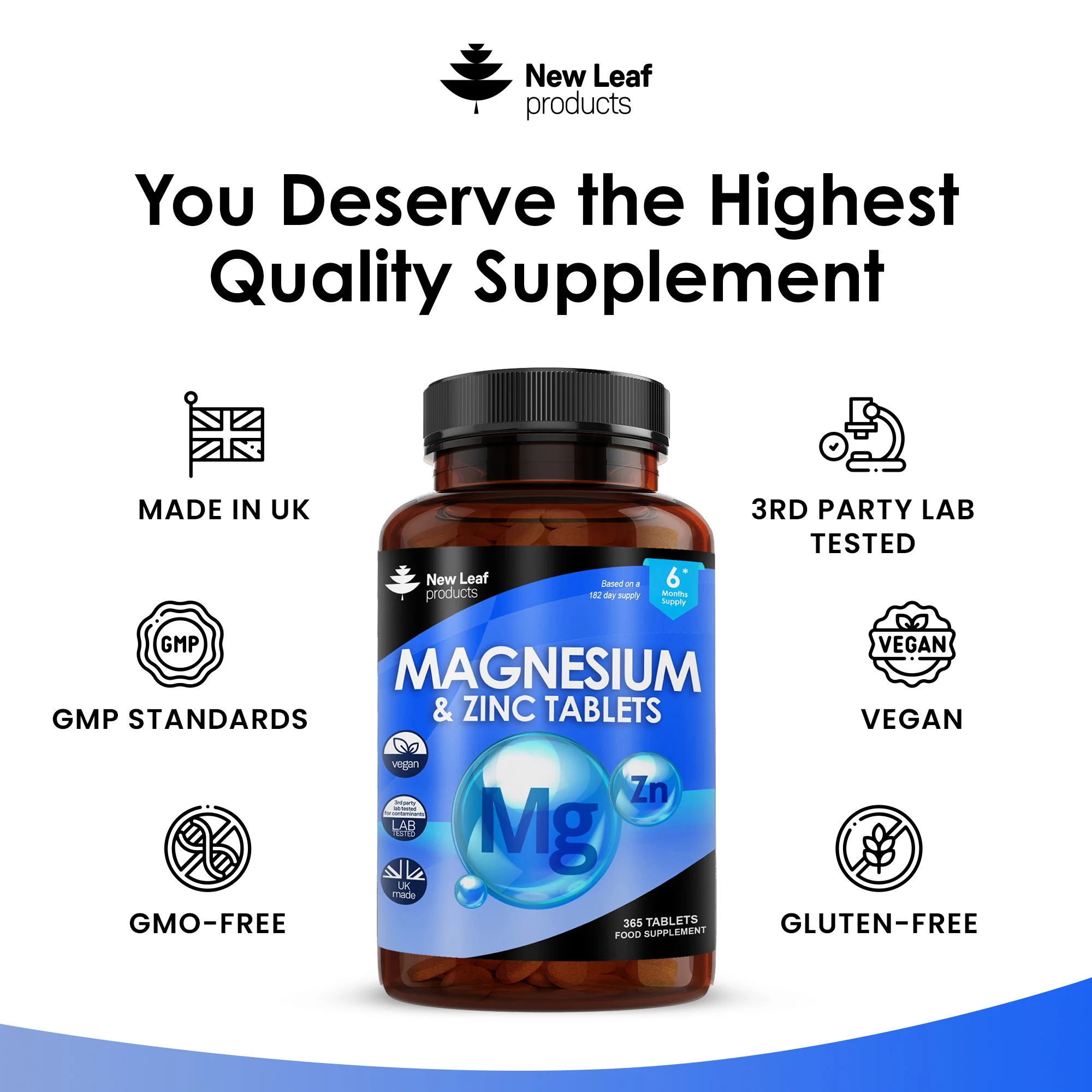 Magnesium and Zinc Tablets 365 Fill - Image 4