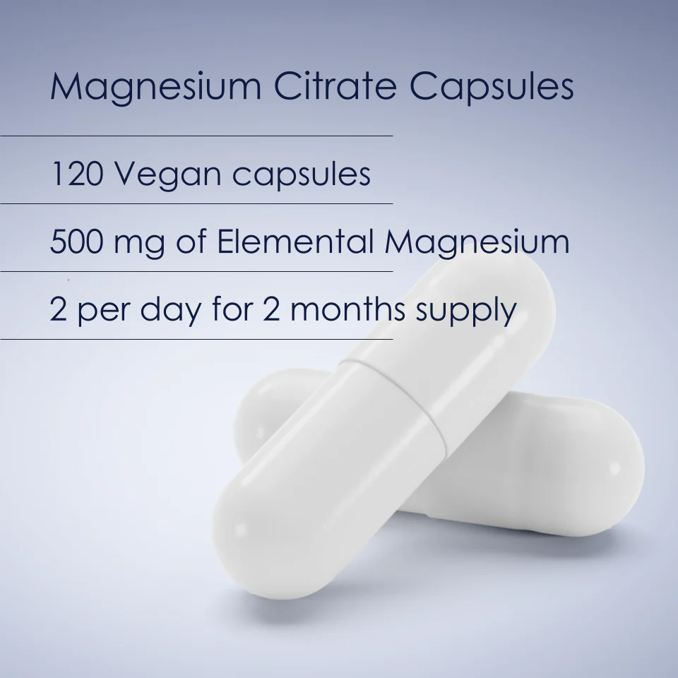 Magnesium Citrate Capsules 120 Fill - Image 4