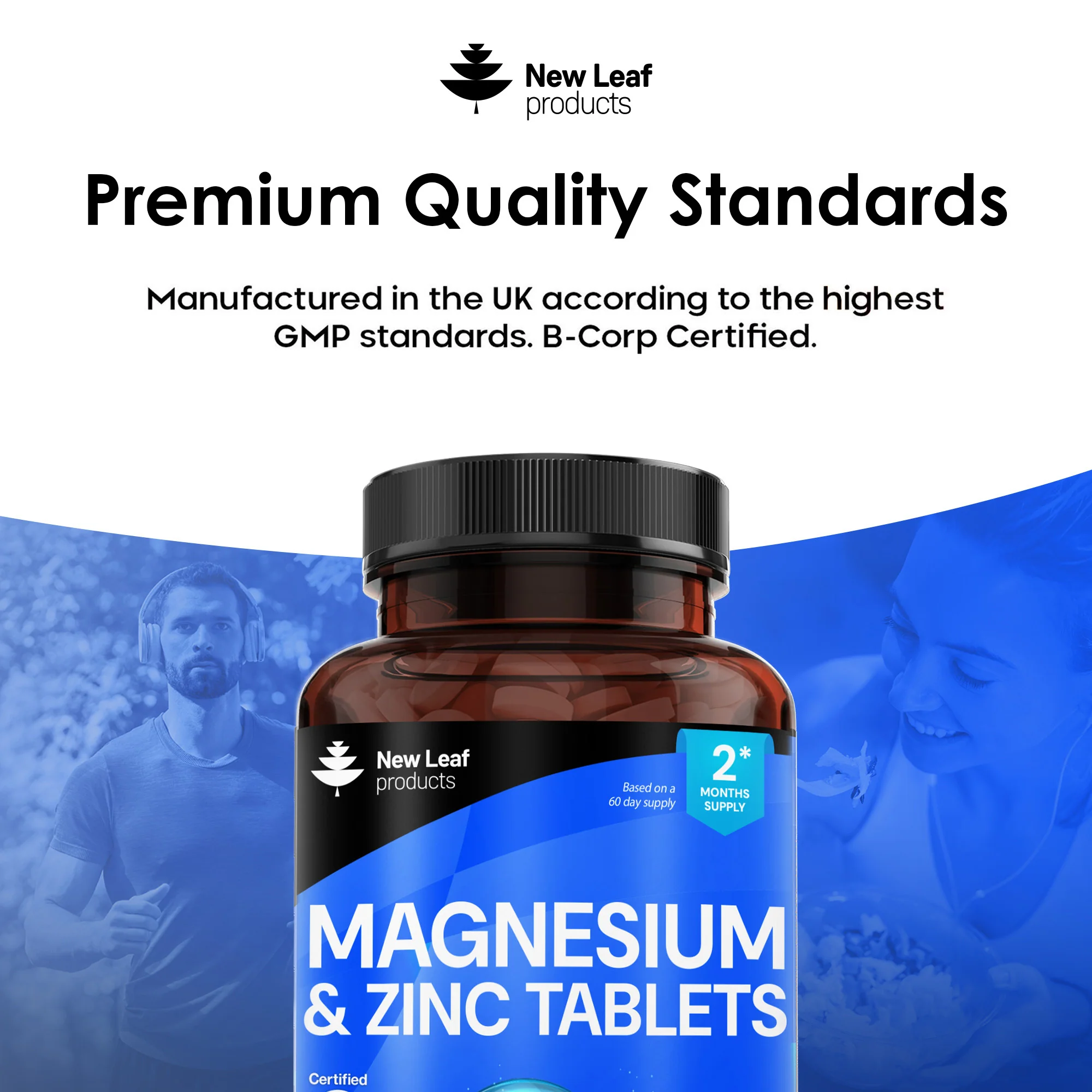 Magnesium and Zinc Tablets 120 Fill - Image 5