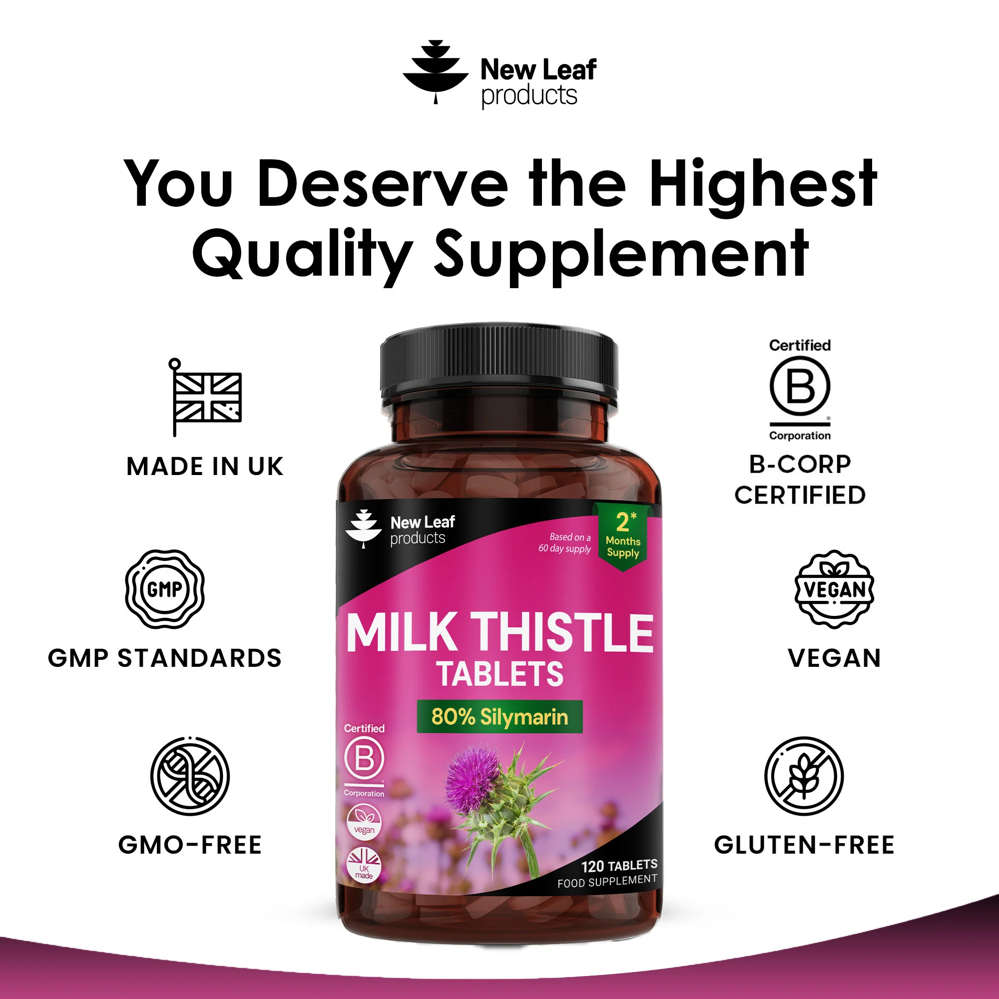 Milk Thistle Tablets 120 Fill - Image 4