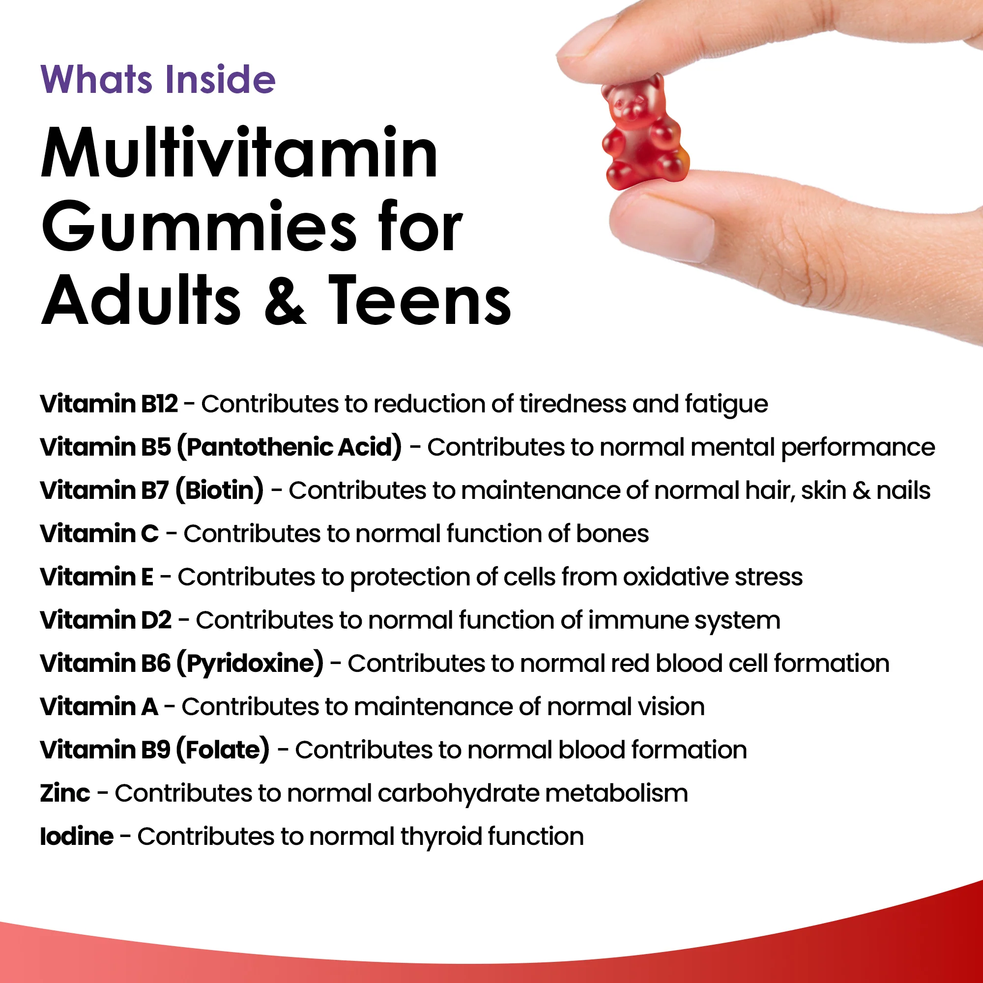 Essentials Multivitamins Minerals for Teens Gummies 180 Fill - Image 4