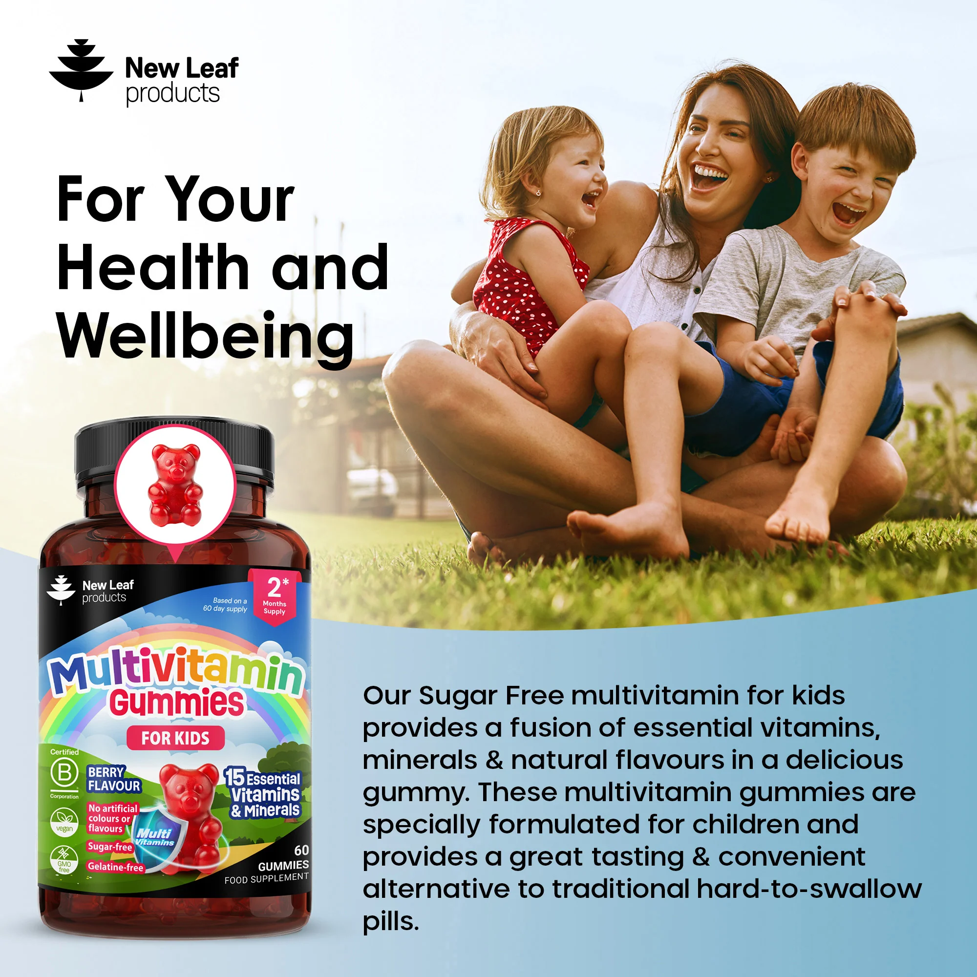 Essentials Multivitamin Minerals Gummies For Kids 60 Fill - Image 3