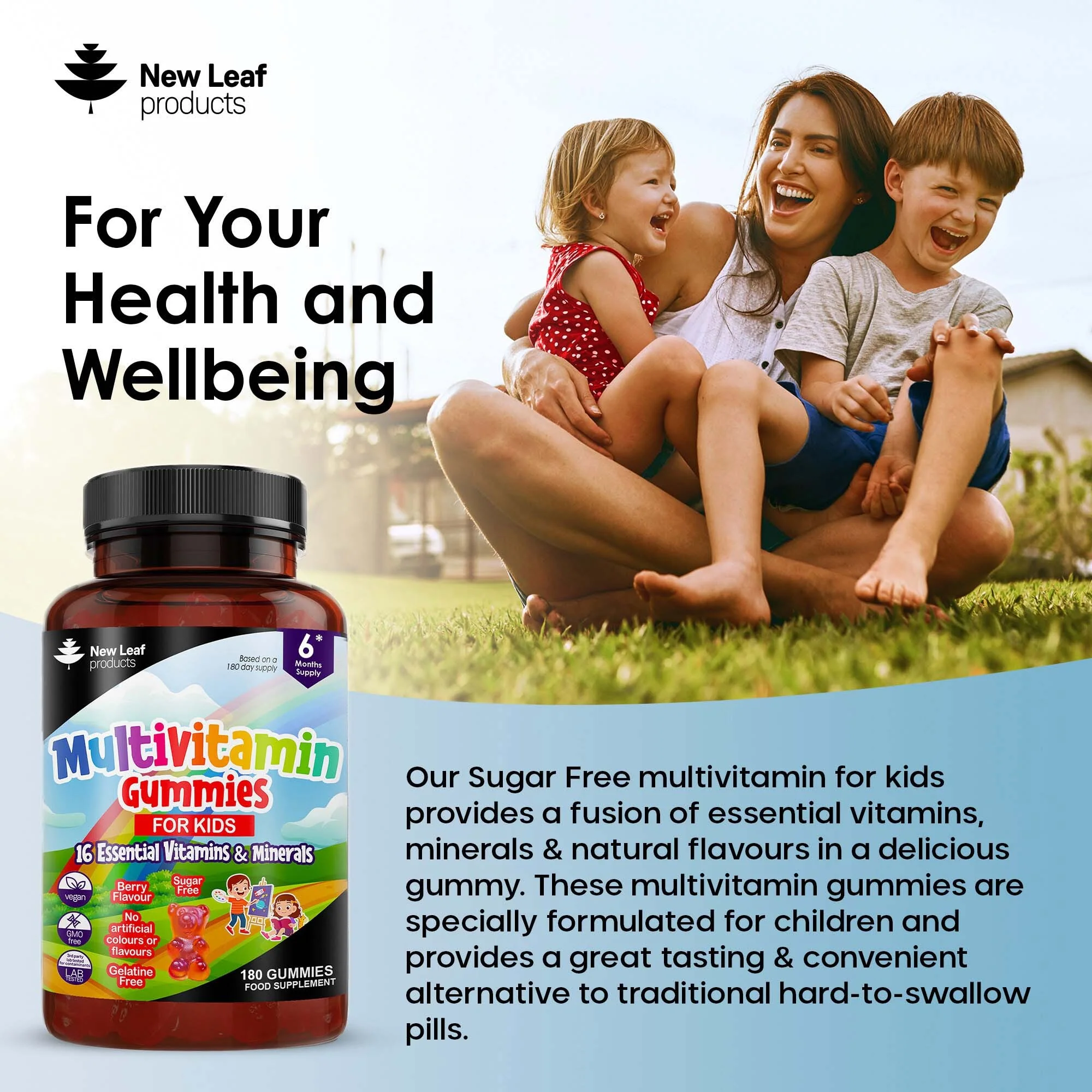 Essentials Multivitamin Minerals Gummies For Kids 180 Fill - Image 3