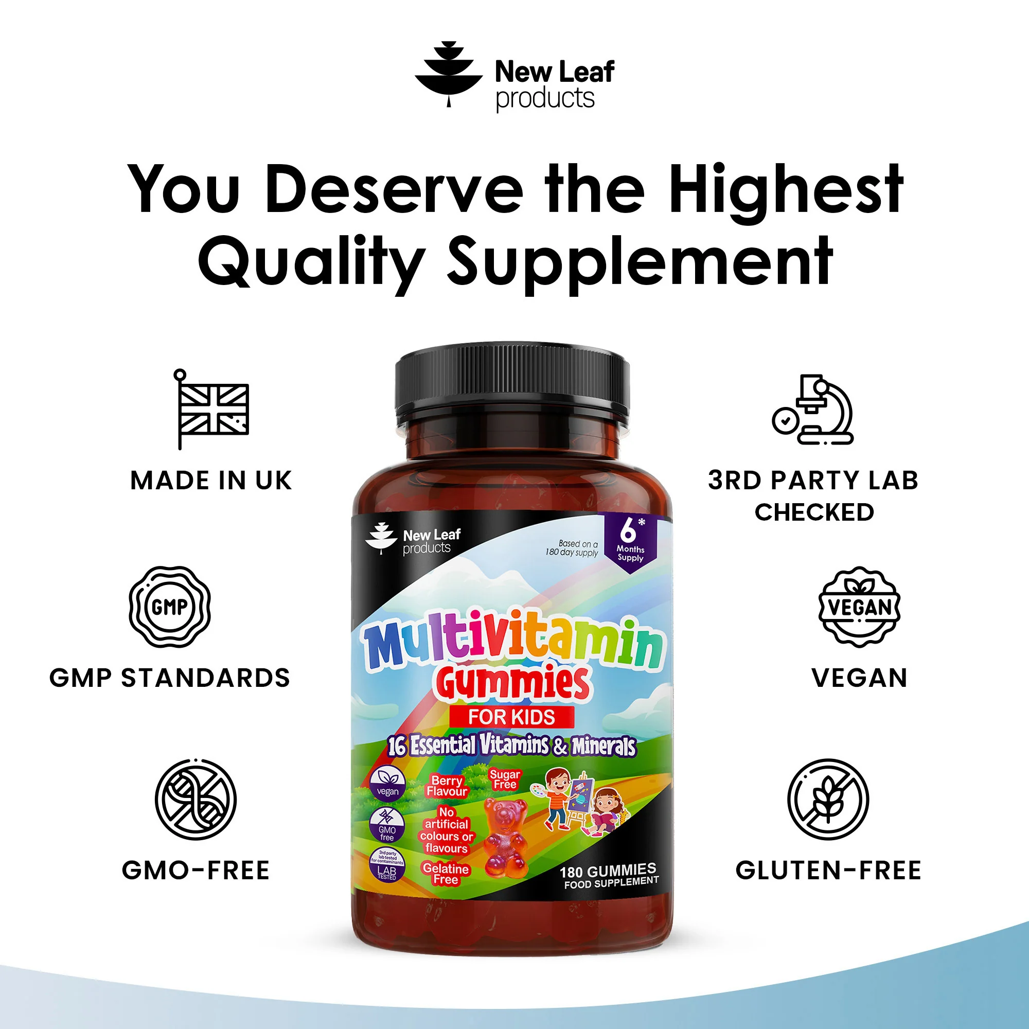 Essentials Multivitamin Minerals Gummies For Kids 180 Fill - Image 4