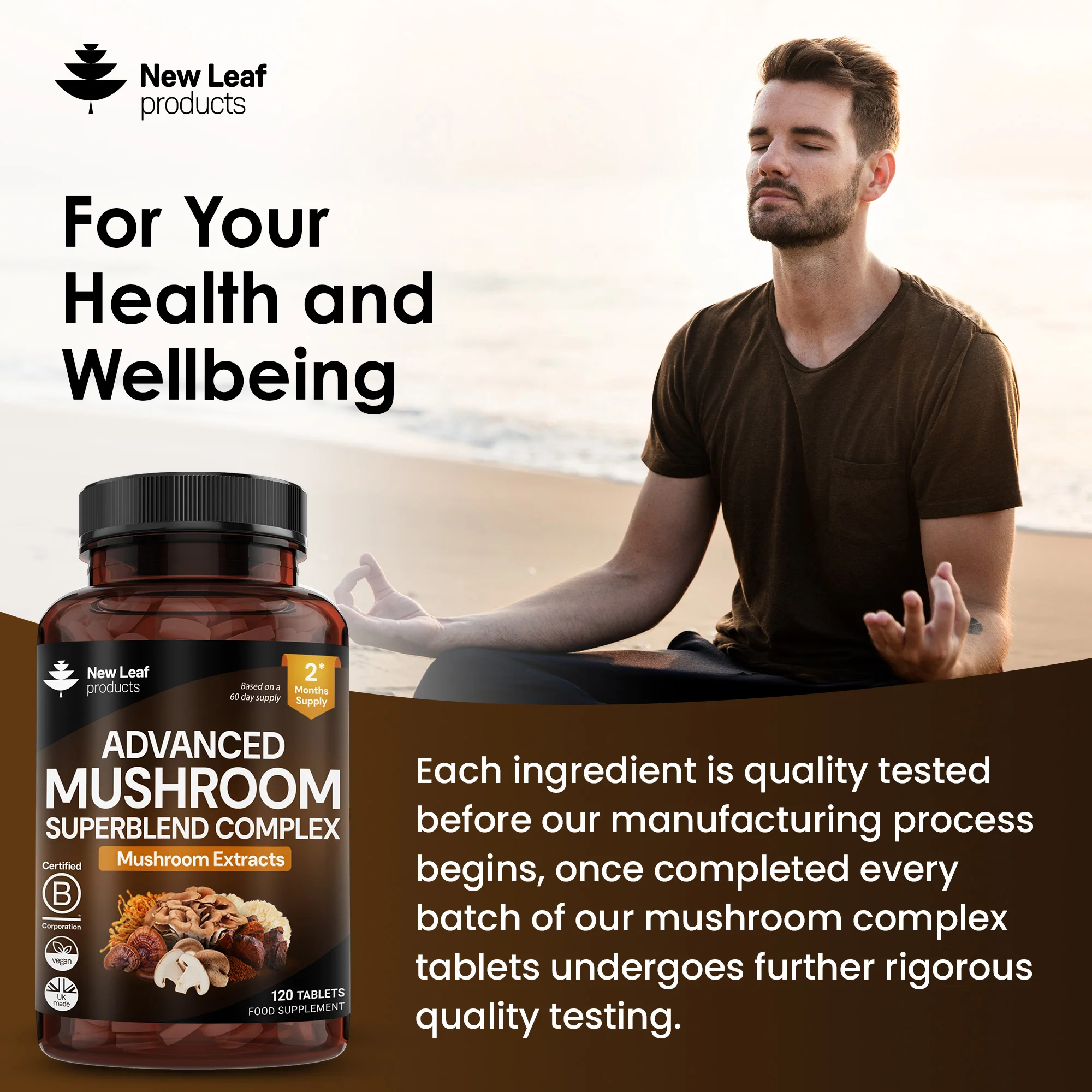 Mushroom Superblend Complex Tablets - Image 3