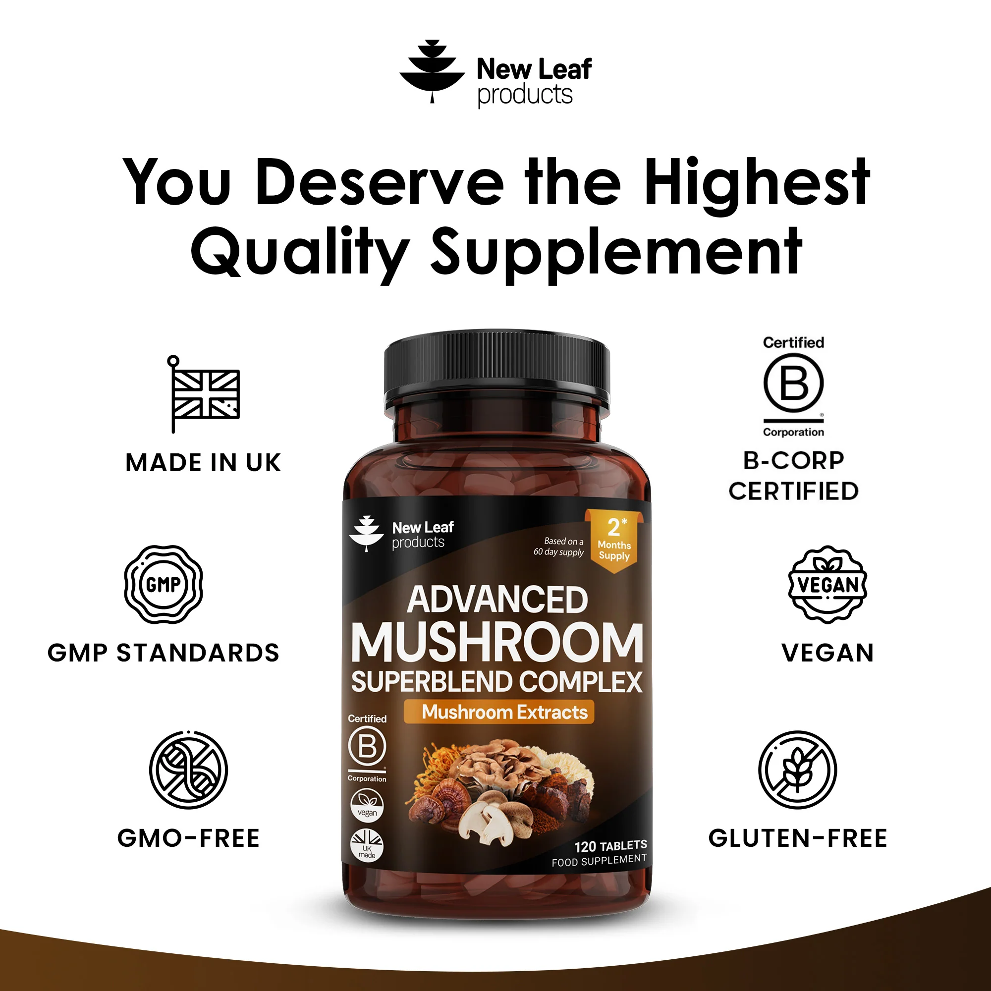 Mushroom Superblend Complex Tablets - Image 4