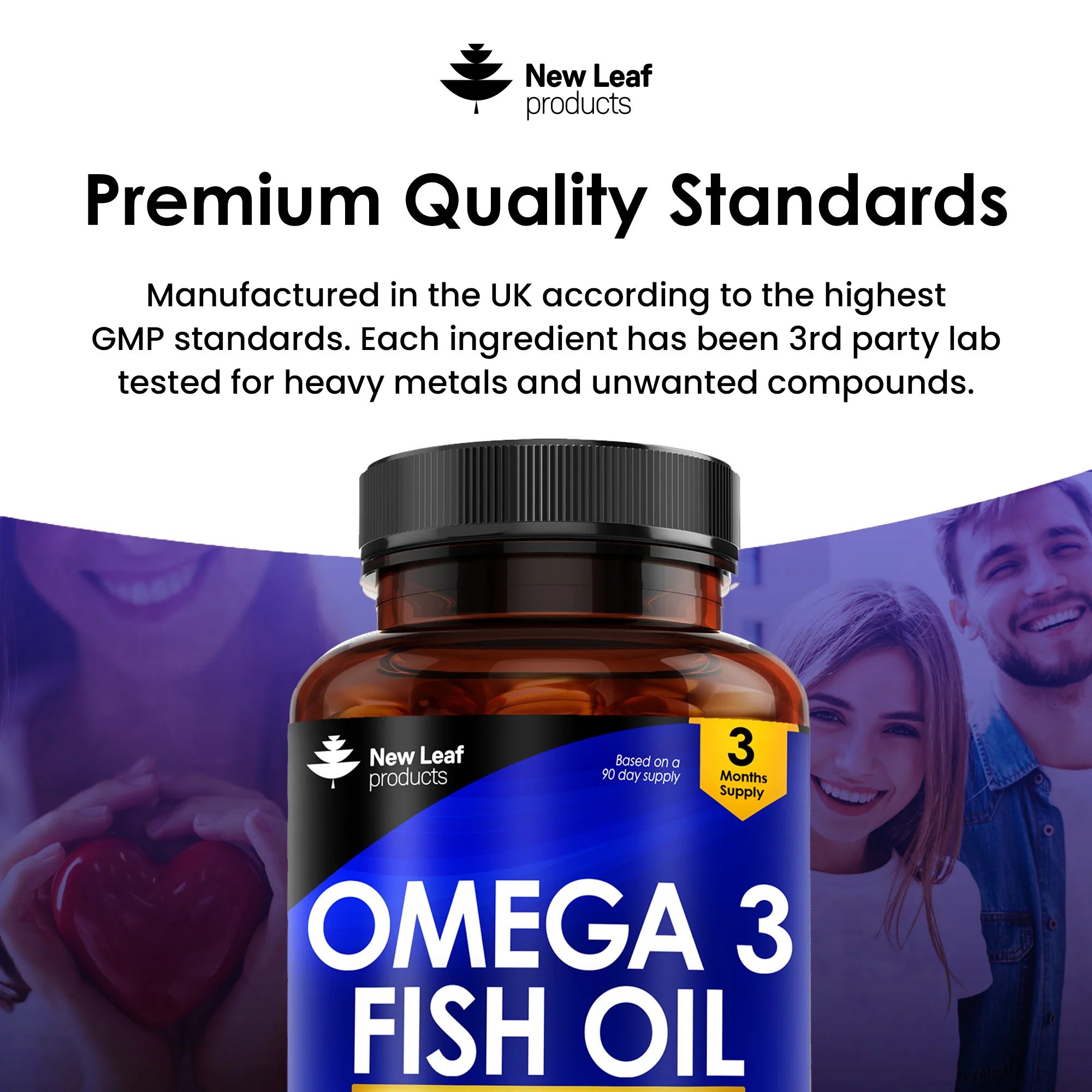 Omega 3 Fish Oil + Vitamin E Softgel Capsules - Image 5
