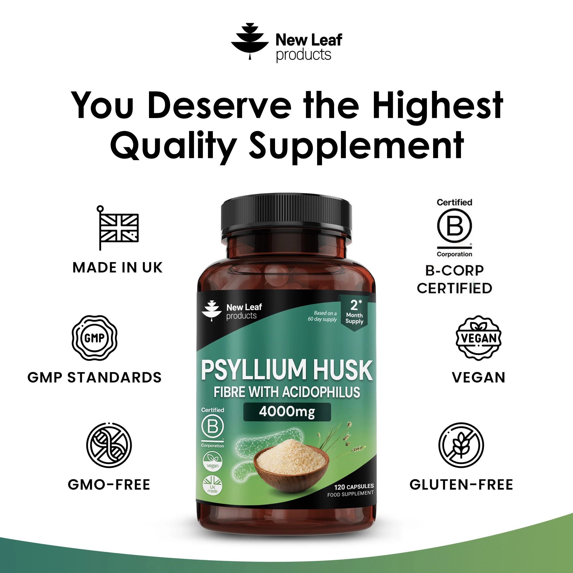 Psyllium Husk Fibre with Acidophilus Capsules - Image 4