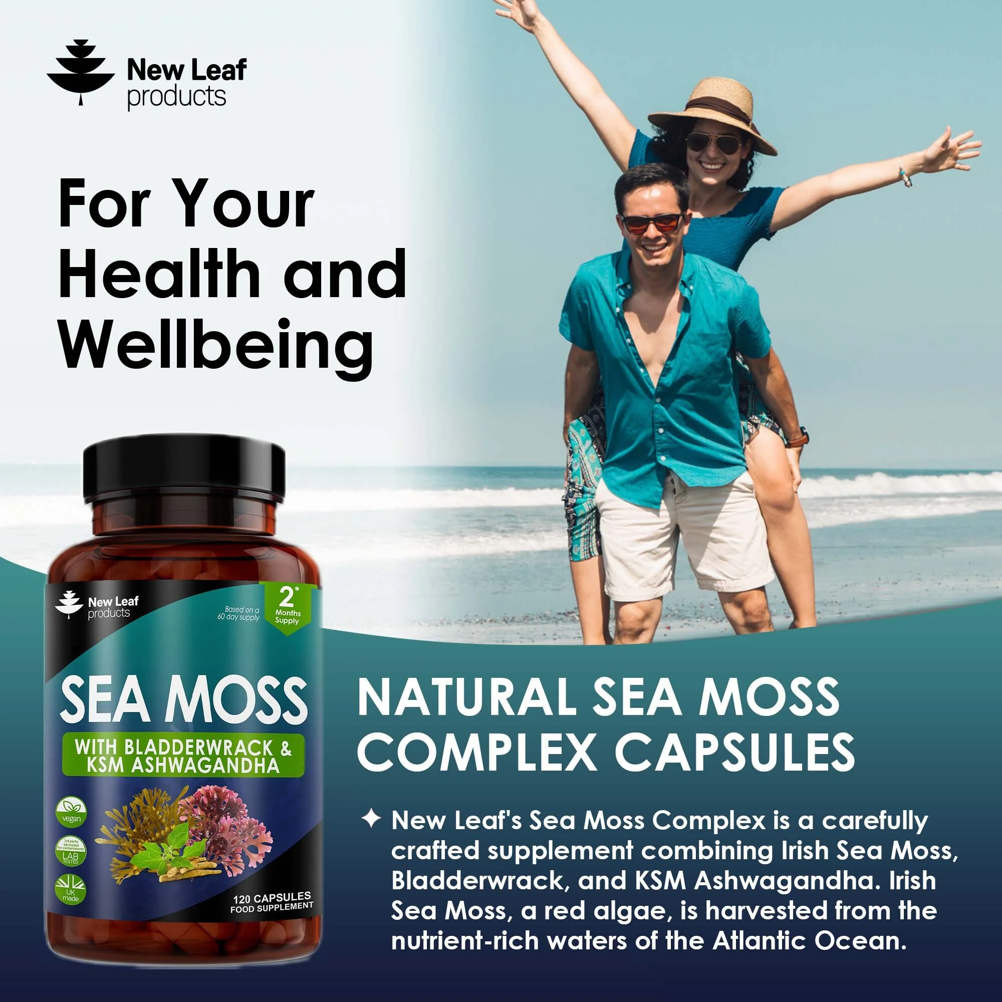 Sea Moss, Bladderwrack, Ashwagandha Capsules - Image 3