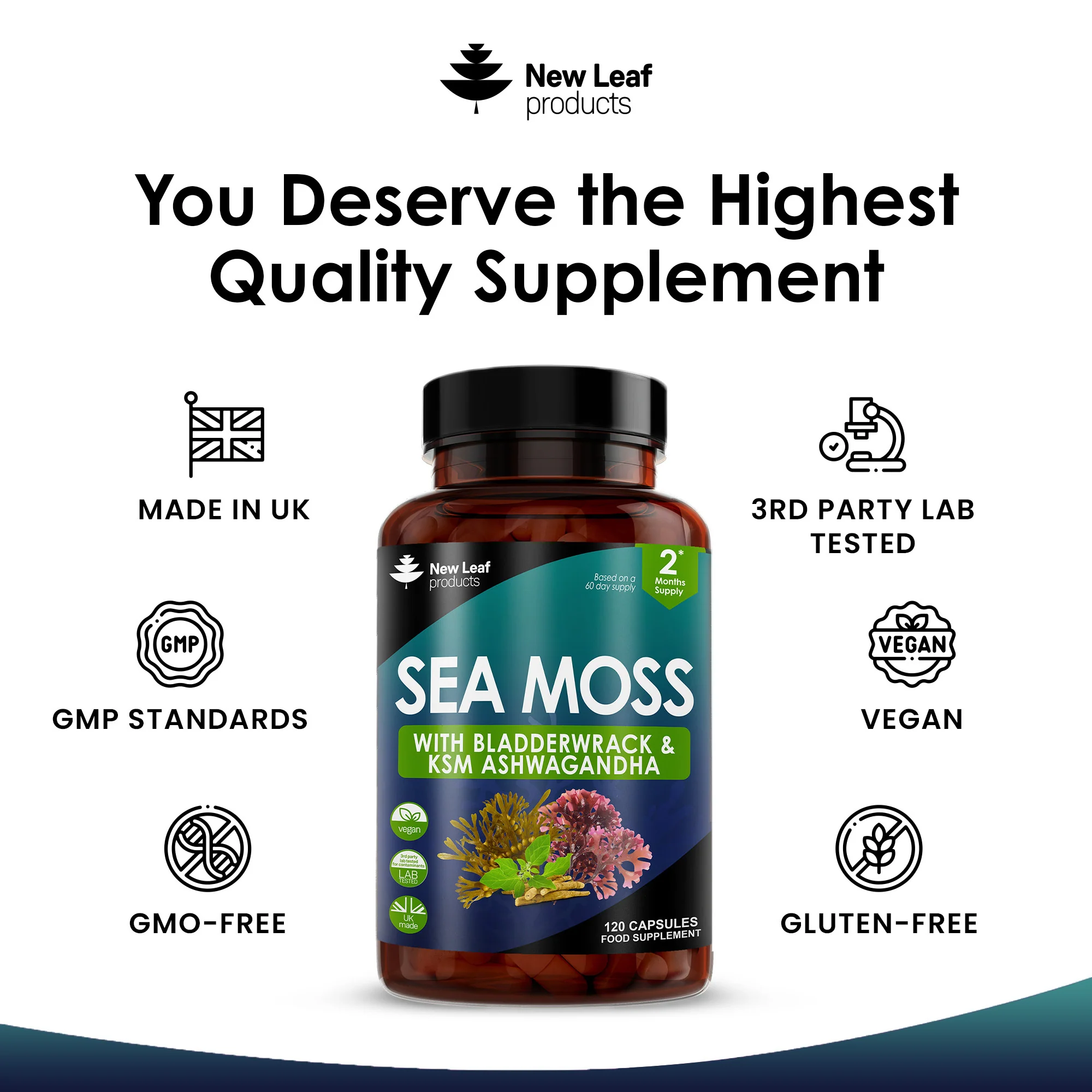 Sea Moss, Bladderwrack, Ashwagandha Capsules - Image 4