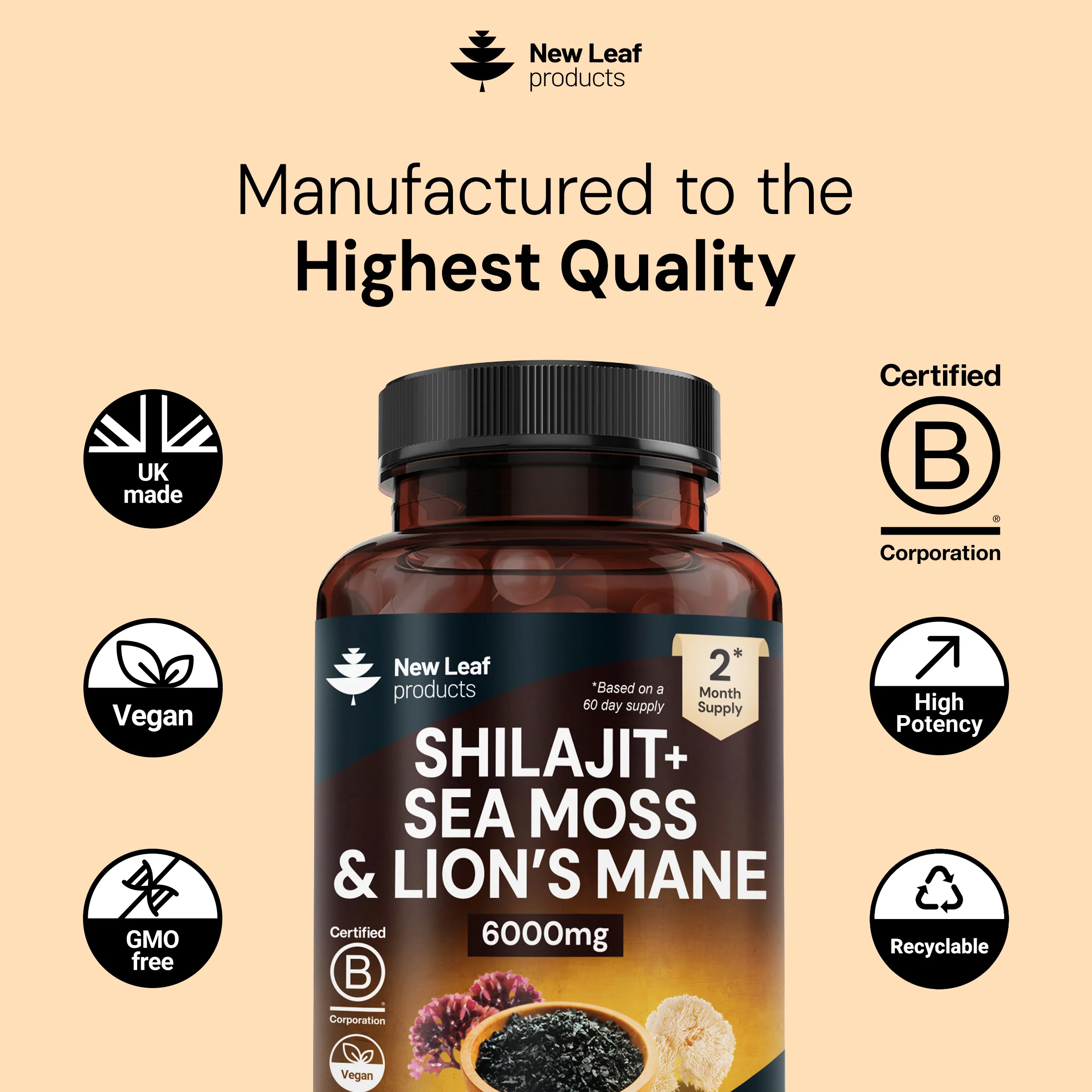 Shilajit, Sea Moss, Lion's Mane Capsules - Image 5