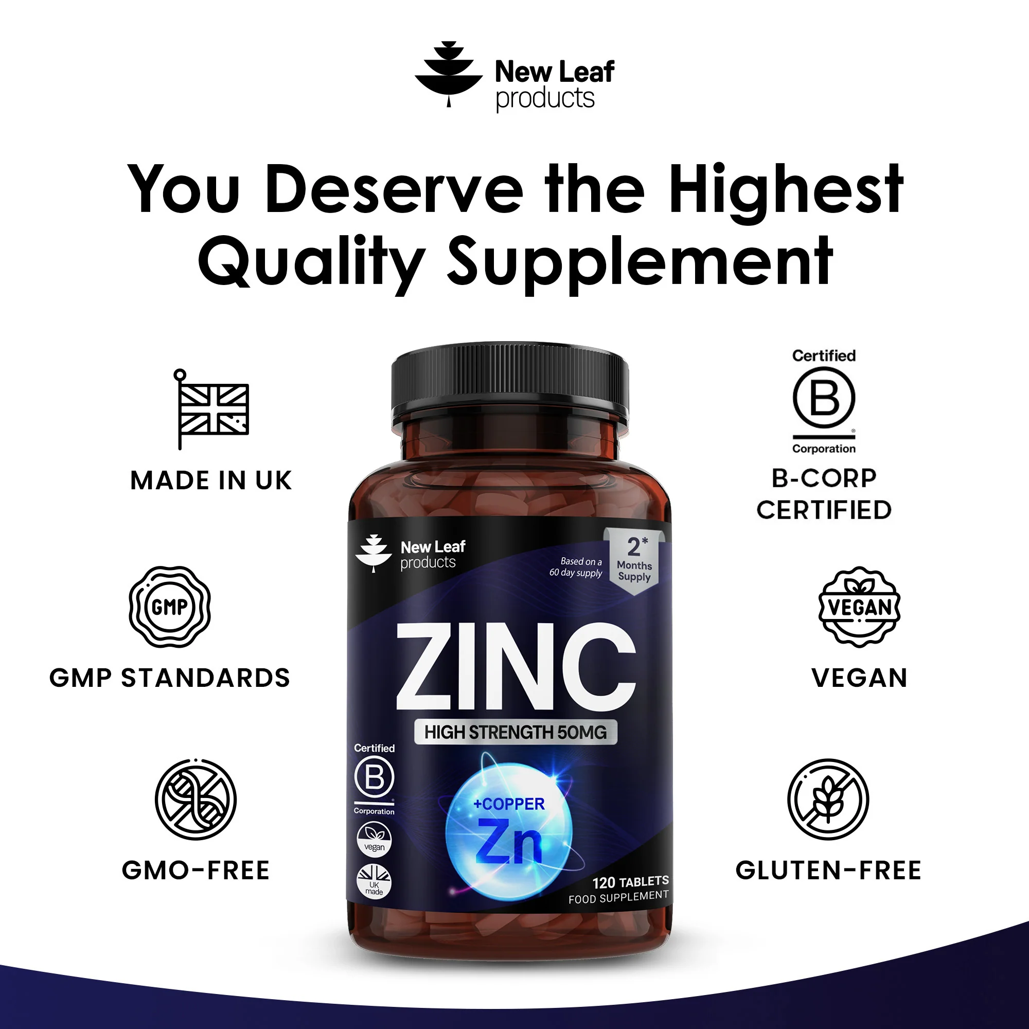 Zinc Tablets 120 Fill - Image 4